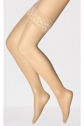 by İGP Women's Nude Non-Slip Silicone Lace Mesh Garter Stockings 449