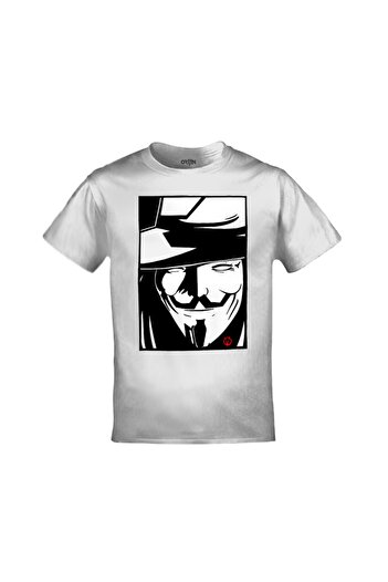 Orijin Tekstil Унісекс Beyaz V For Vendetta футболка