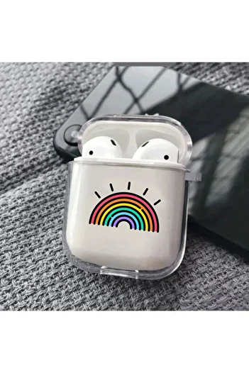 mooodcase Rainbow Pattern Transparent Case