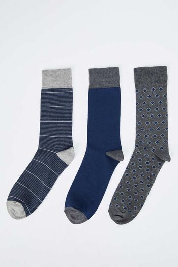 DeFacto Patterned 3-Piece Sock Socks