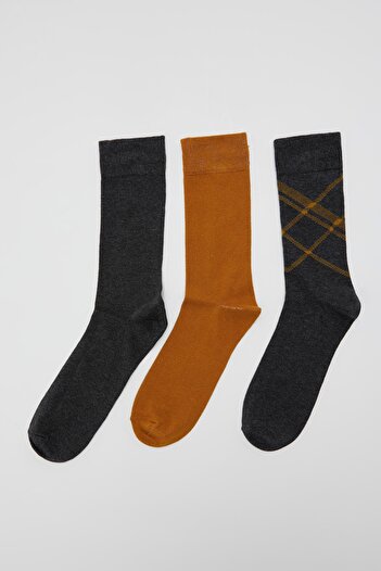 DeFacto Patterned 3-Piece Sock Socks