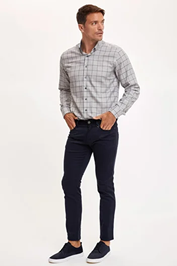 DeFacto Men's Navy Extra Slim Fit Chino Pants S7184AZ20AU