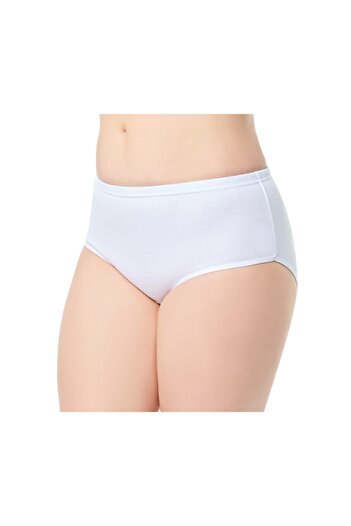 Tutku Women's White High Waist Panties 4 Pack New Season