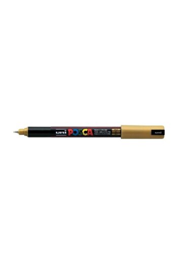 Uni 0.7 mm Water Based Gold Color Posca Marker Pen - Pc-1Mr