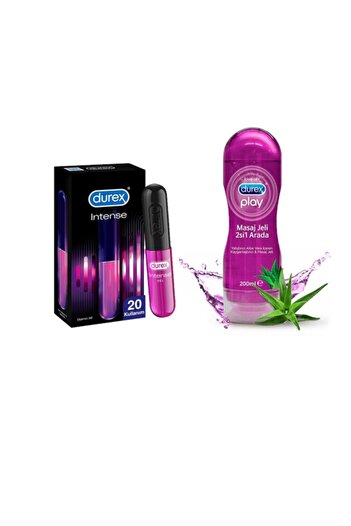 Durex Play Kayganlaştırıcı & Masaj Jeli Aloe Vera 200 ml & Intense Uyarıcı 10 ml - Ikisi Bir Arada
