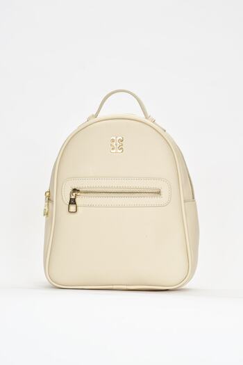 Pierre Cardin Beige Print Women's Backpack 05Po22Y1541
