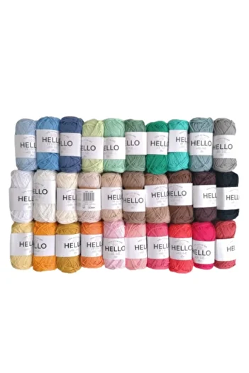 Hello طقم خيط 30 قطعة (PUNCH، AMIGURUMI)