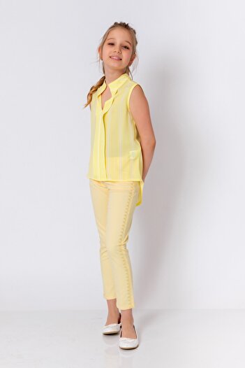 incity Girl's Yellow Trousers