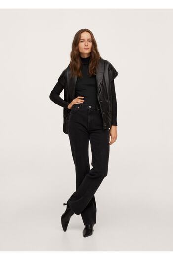 MANGO Woman Γυναικείο μακρυμάνικο μπλουζάκι με ραβδώσεις
