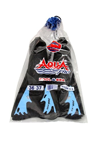 Miajima Sea Pool Swimming Fins Number 36/37 Short Aqua Pro Fins Blue