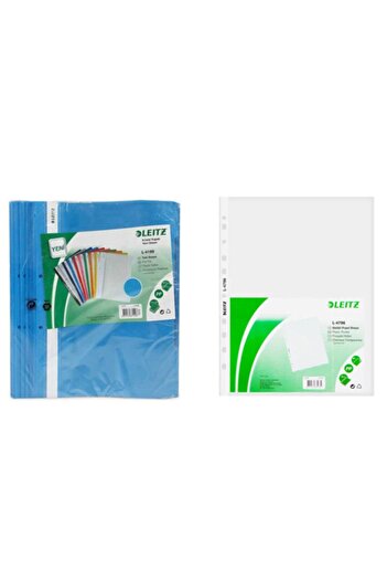 Leitz 50 Pcs Blue Ring Binder + 100 Pcs Bag Binder