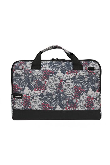 Moserini 14"-14.2" Patterned Macbook Air-pro Laptop Bag with Base Protection and Shoulder Strap - Vega