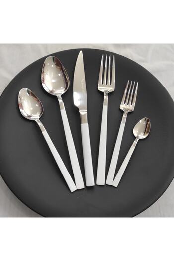 BRONDOFF Stayle White Steel 72 Piece Fork Spoon Knife Set