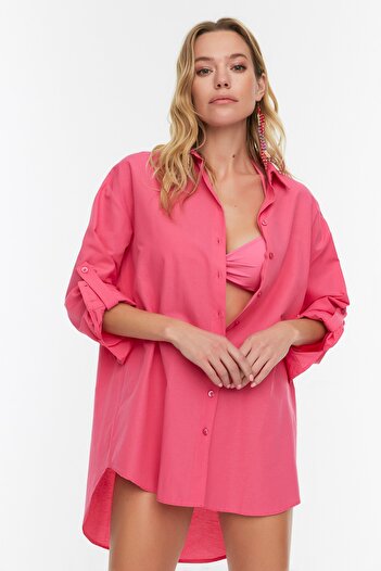 Trendyol Collection TBESS22GO0664 Modell rózsaszín szőtt stranding