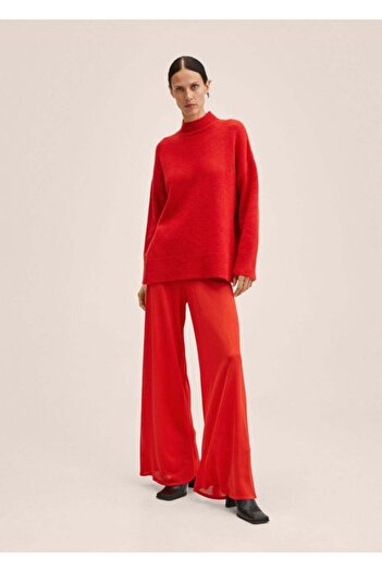 MANGO Woman Knitwear Wideleg Trousers