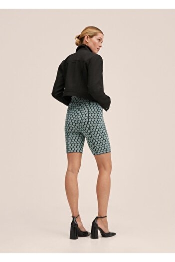 MANGO Woman Retro Desenli Şort
