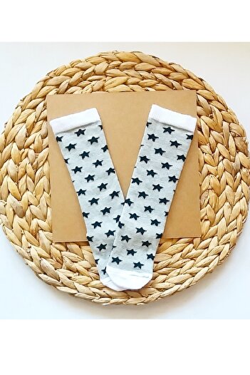 Panowill Design Baby Girl Star Patterned Knee Socks Baby Knee Socks