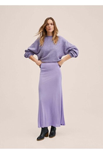 MANGO Woman Knitwear Flared Skirt
