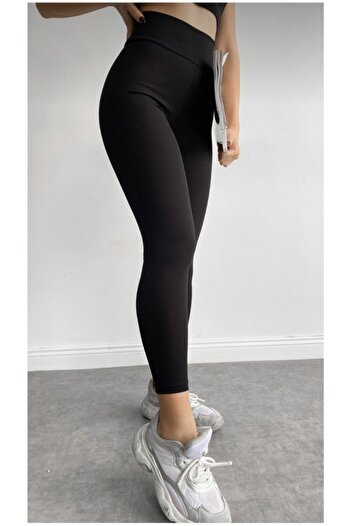 enmodaiçgiyim Black Women's Ribbed Tights