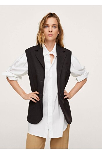 MANGO Woman Oversize Fabric Jacket