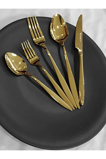 BRONDOFF Carmen 60 Piece Tea Fork Spoon Knife Set for 12 People Without Spoon