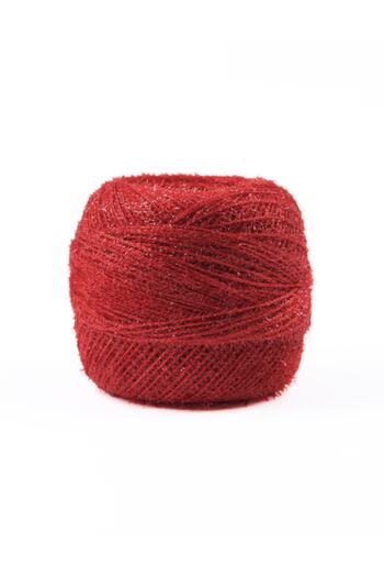 Hobisitesi Pırıl Simli El Nakış Iplikleri - Panç/punch Iplikleri - 25 gr - 275 Kırmızı
