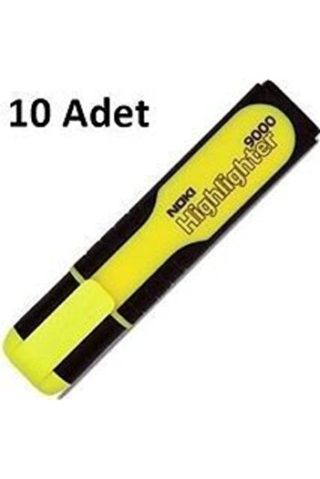 Noki 9000s Yellow Highlighter 10 Pieces