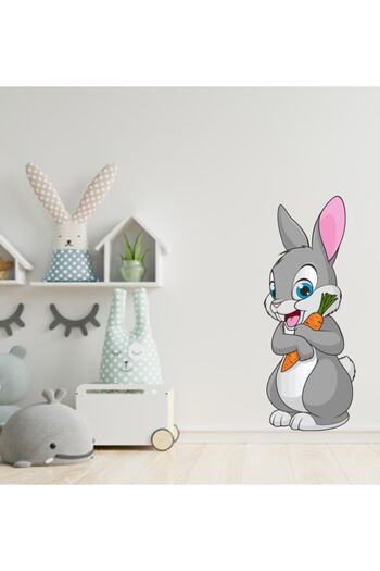 Sepet Yıldızı 40x90 cm Rabbit Patterned Children's Room Wall Sticker