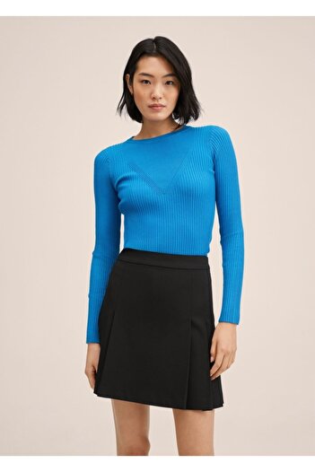 MANGO Woman Pulover din tricotaje elastice