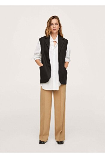 MANGO Woman Oversize Fabric Jacket