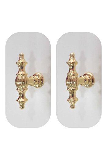 ARON (2 PCS) Island Rustic Knob Handle (GOLD YELLOW) TV Unit Nightstand Dresser Console Kitchen Cabinet Handle