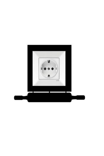 MİNAY HOME My Kitchen Socket / Switch Frame Ornament - Decor (Viko Brand - Internal Dimension 8.2*8.5 cm)
