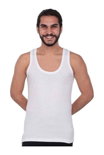 Tutku 102 Men's Ribbed Tank Top 6 Pieces