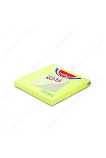 Noki Memo 12133 Adhesive Note Paper 75 X 75 Mm 80 Sheets - Lemon Yellow