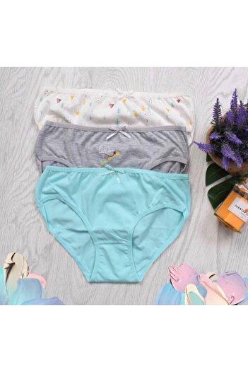 Koza Girl's Patterned 3-Piece Panties