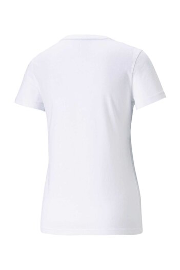 Puma Ess Metallic Logo Tee Women's T-shirt White-silver586890-02