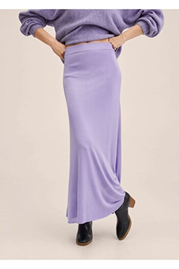 MANGO Woman Knitwear Flared Skirt