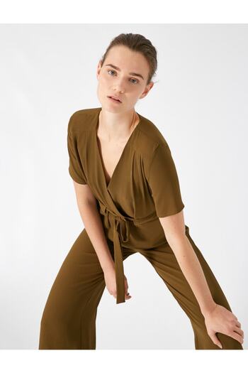 Koton Damen-Overall in Khaki 0YAK48666PW
