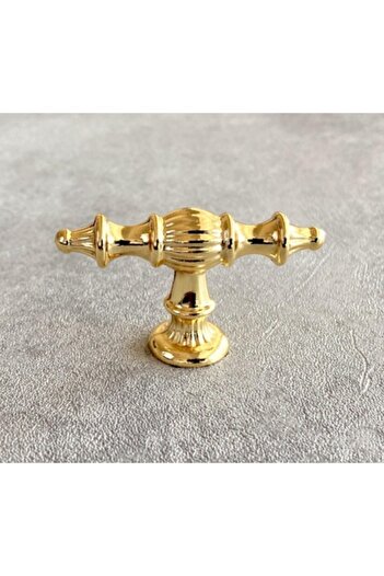 ARON (2 PCS) Island Rustic Knob Handle (GOLD YELLOW) TV Unit Nightstand Dresser Console Kitchen Cabinet Handle