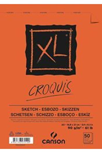 Canson Sketchbok XL Croquıs A5 90g 50Yp 9050A5Us