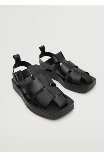 MANGO Woman Leder-Jelly-Schuhe