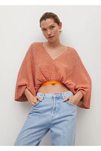 MANGO Woman Backless Knitted Top