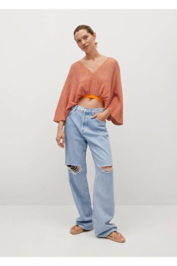 MANGO Woman Backless Knitted Top