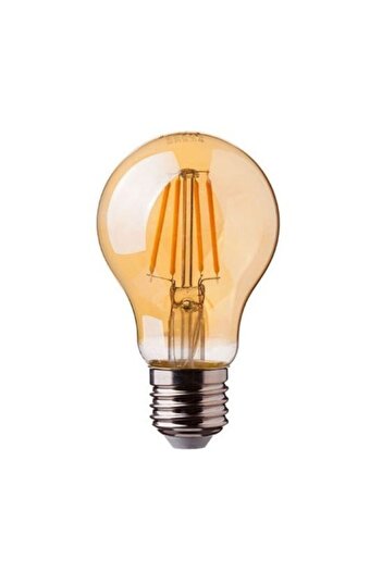 ORBUS Dekoratif Ampul A60 E27 Amber Sarı Işık 5 Adet