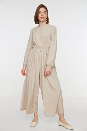Trendyol Modest Stone Waist Wide Leg Woven Jumpsuit TCTSS22TL0003