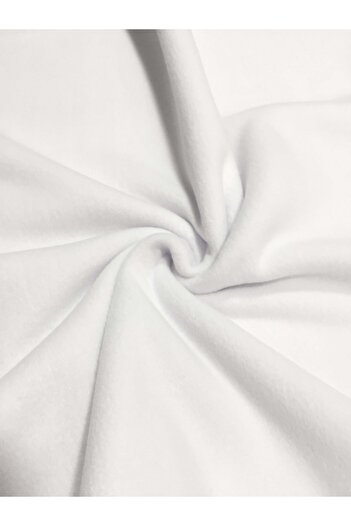 UgurToyss White Fleece Fabric Quality Thick Fleece Fabrics Width 180 cm