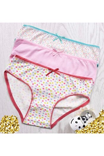 Koza Girl's Patterned 3-Piece Panties