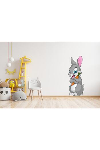 Sepet Yıldızı 40x90 cm Rabbit Patterned Children's Room Wall Sticker