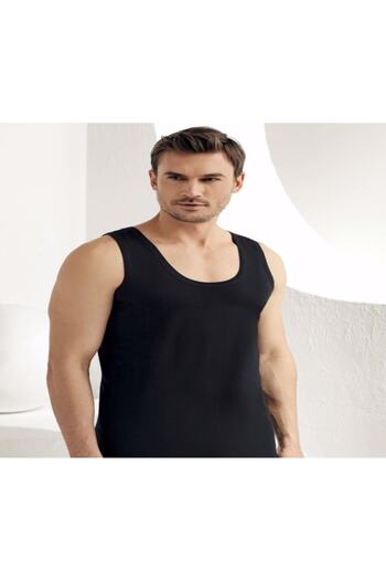Şahinler Men's Black 6-Piece Pack 100% Cotton Undershirt M New Season