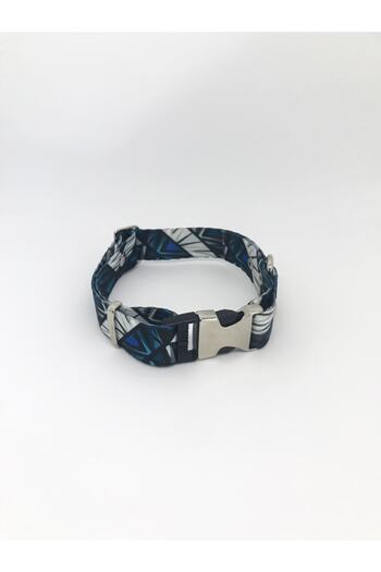 Patipatron Small Breed Dog Collar and Walking Rope Premium Aqua Collar